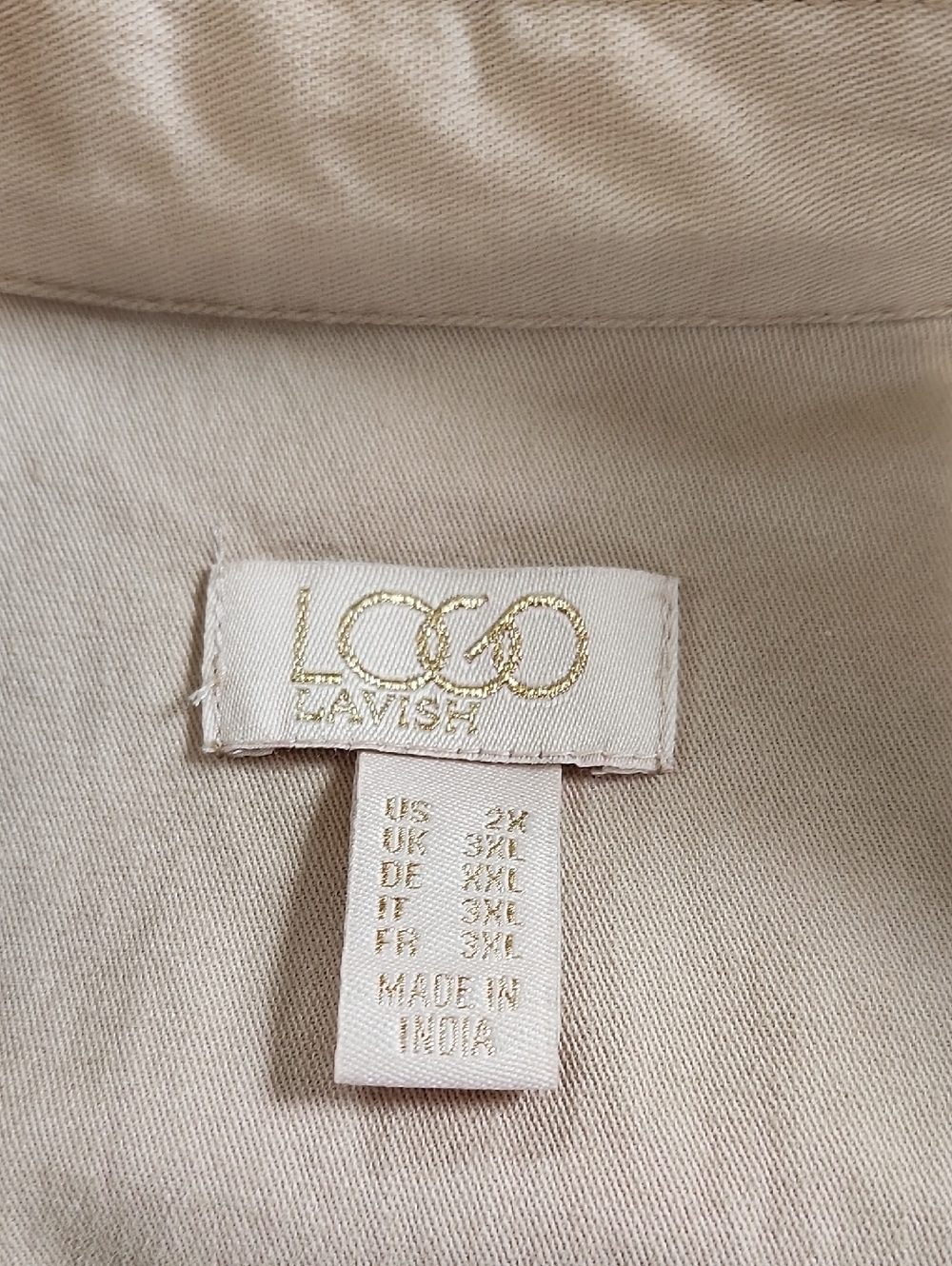 LOGO Lavish By Lori Goldstein Embroidered Boyfriend Jacket 2X - Picture 7 of 13
